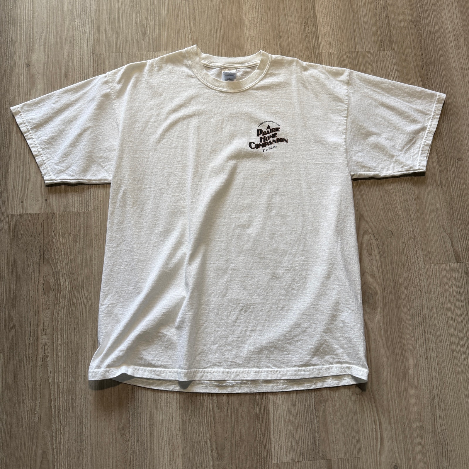 Vintage 2000s A Prairie Home Companion The Movie Promo White Tee Shirt Sz Xl
